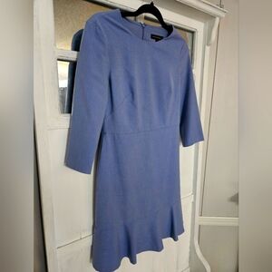 Banana Republic Blue Sheath Dress with Bateau Neckline